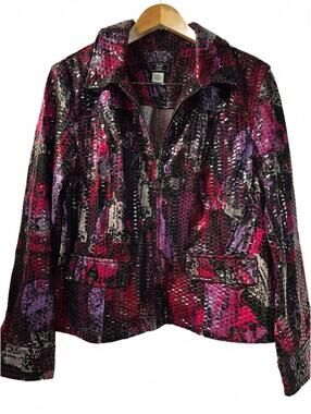 Lark Lane Women's Size 18 Patterned Jacket
